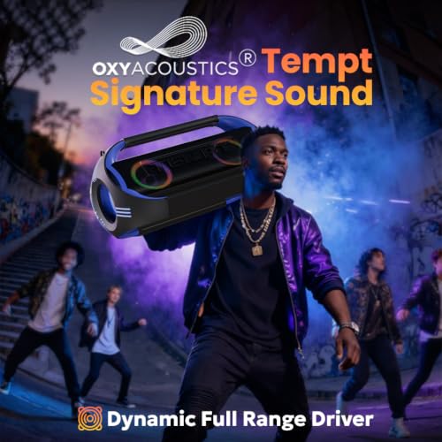 Image of TEMPT Boombuddy Bluetooth Wireless Speaker 120W 18hrs 3 EQ (Blue)