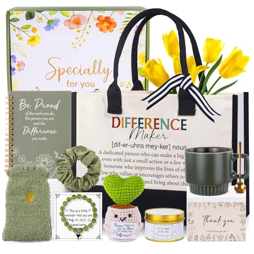 11pcs Thank You Gift Basket For Women Employee & Teacher Appreciation Gifts Administrative Professional Day Gifts For Dental Assistant Principal Secretary Social Worker Staff Coworker Nurse