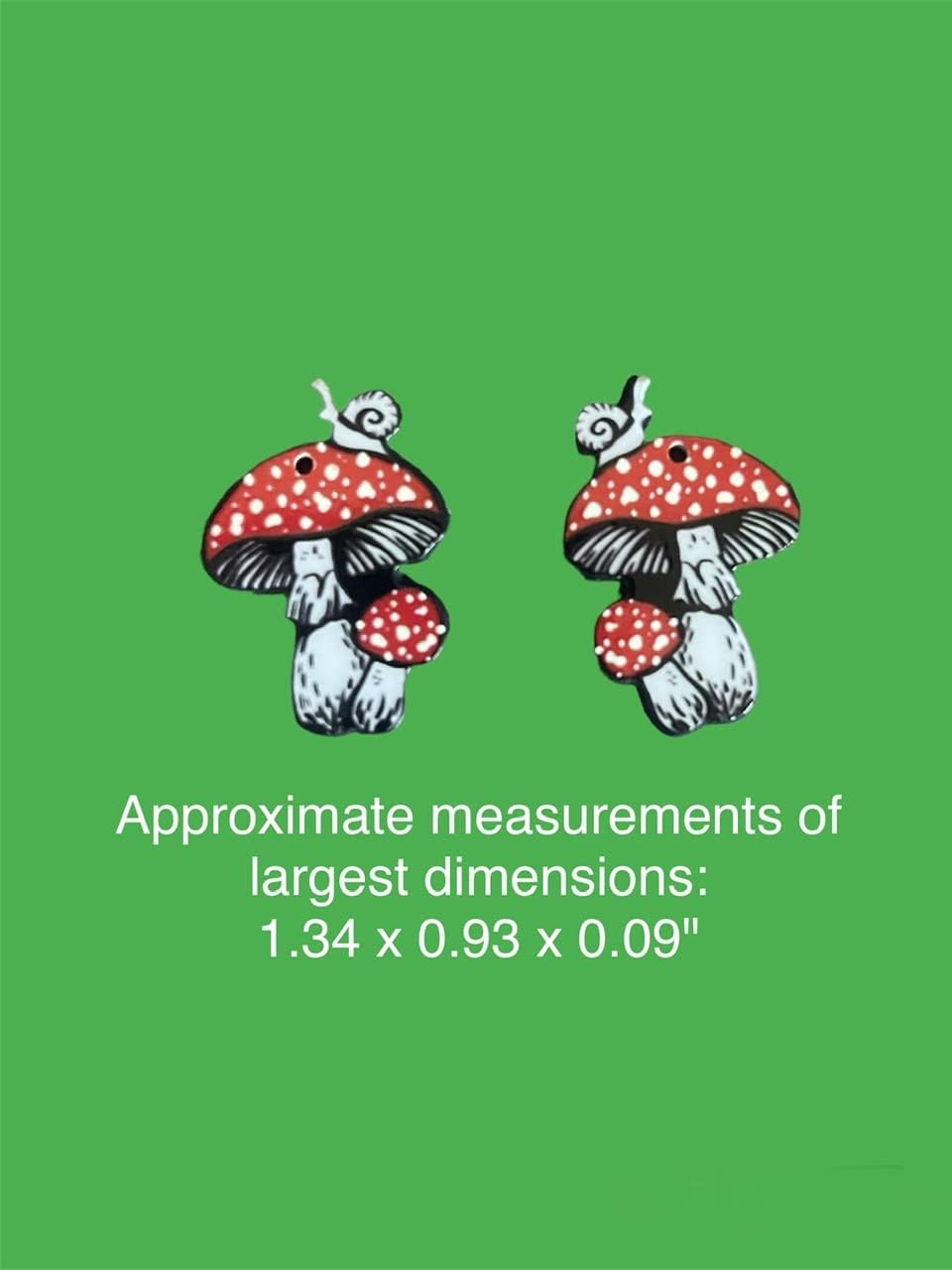 Acrylic Color Mushroom Fan Light Ball Chain Replacement Extender Ornament Set
