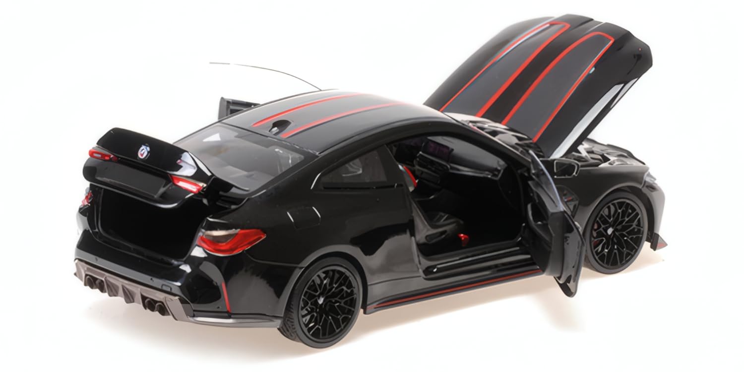 Amazon | ミニチャンプス 1/18 BMW M4 CSL 2022 ブラック ミニカー
