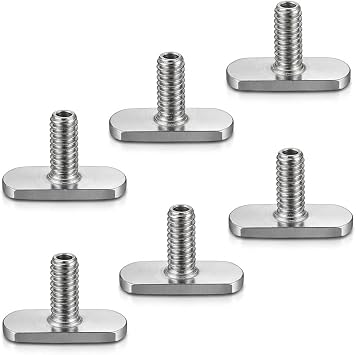 9002 Kayak Knob Nuts Hardware, Kayak Rail Track Screws Track Nuts, Stainless Steel Kayak Screws, Outdoor Parts Tool Rails Bolts for Canoe Boat.