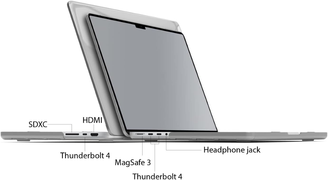 IBENZER Compatible with MacBook Pro 16 Inch Case 2026 2025 2024 2023 2022 M4 M3 M2 M1 A3403 A3186 A2991 A2780 A2485 Pro Max for Mac Pro 16,HardshellCase&KeyboardCover,Crystal Clear, T16X-CYCL+1 - Image 3