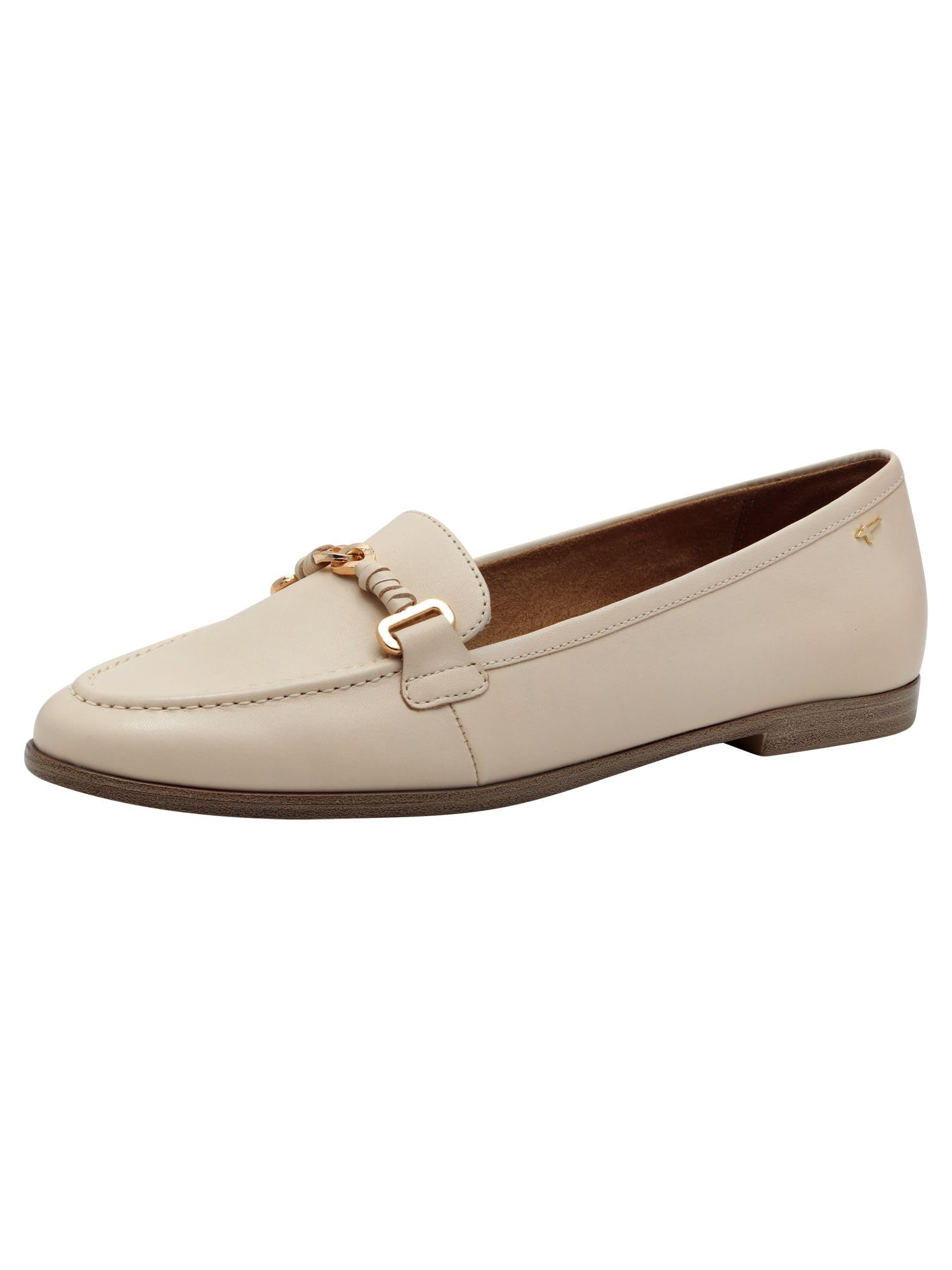 Tamaris Women's Slipper Loafer, Ivory Leather, 6.5 UK