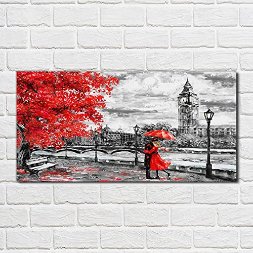 Impression sur verre Londres 100x50 pour salon chic et design - 2