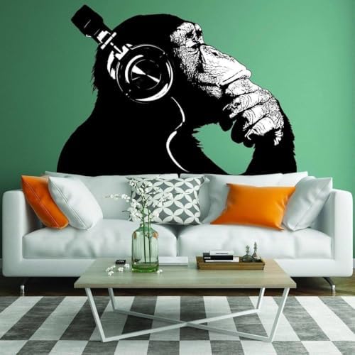 Street Art Gorilla Graffiti Wall Decal - Thumbnail 5