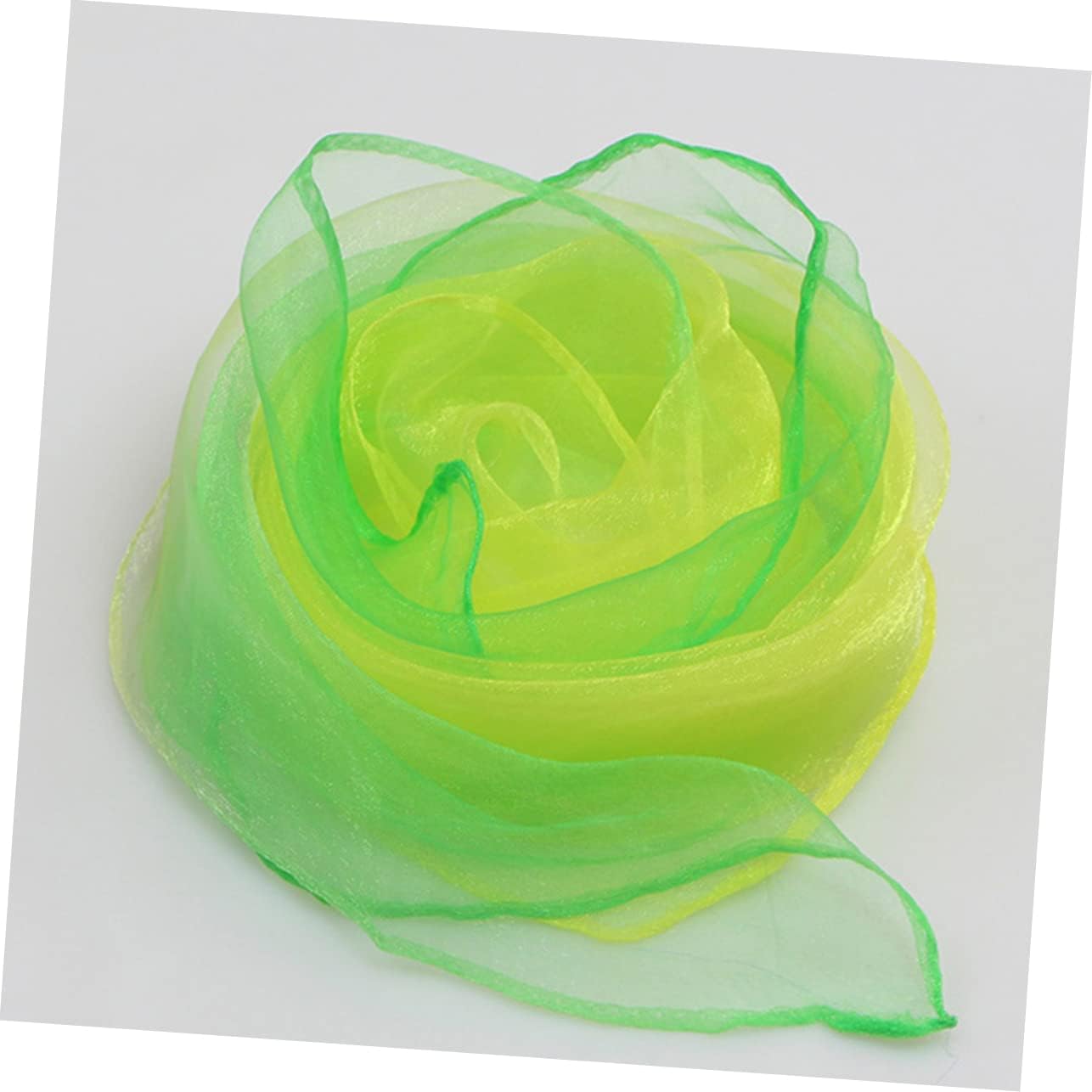 Beavorty 24pcs Gradient Dance Scarves Soft Juggling Scarves for Boys and Girls Performance and Decoration Stage Props for Boys and Girls Random Color
