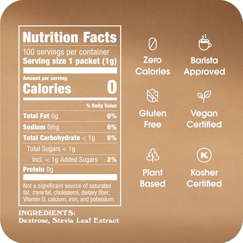 Image of STEVIA IN THE RAW, Zero Calorie Sweetener Packets 100 Count Box (12 Pack)