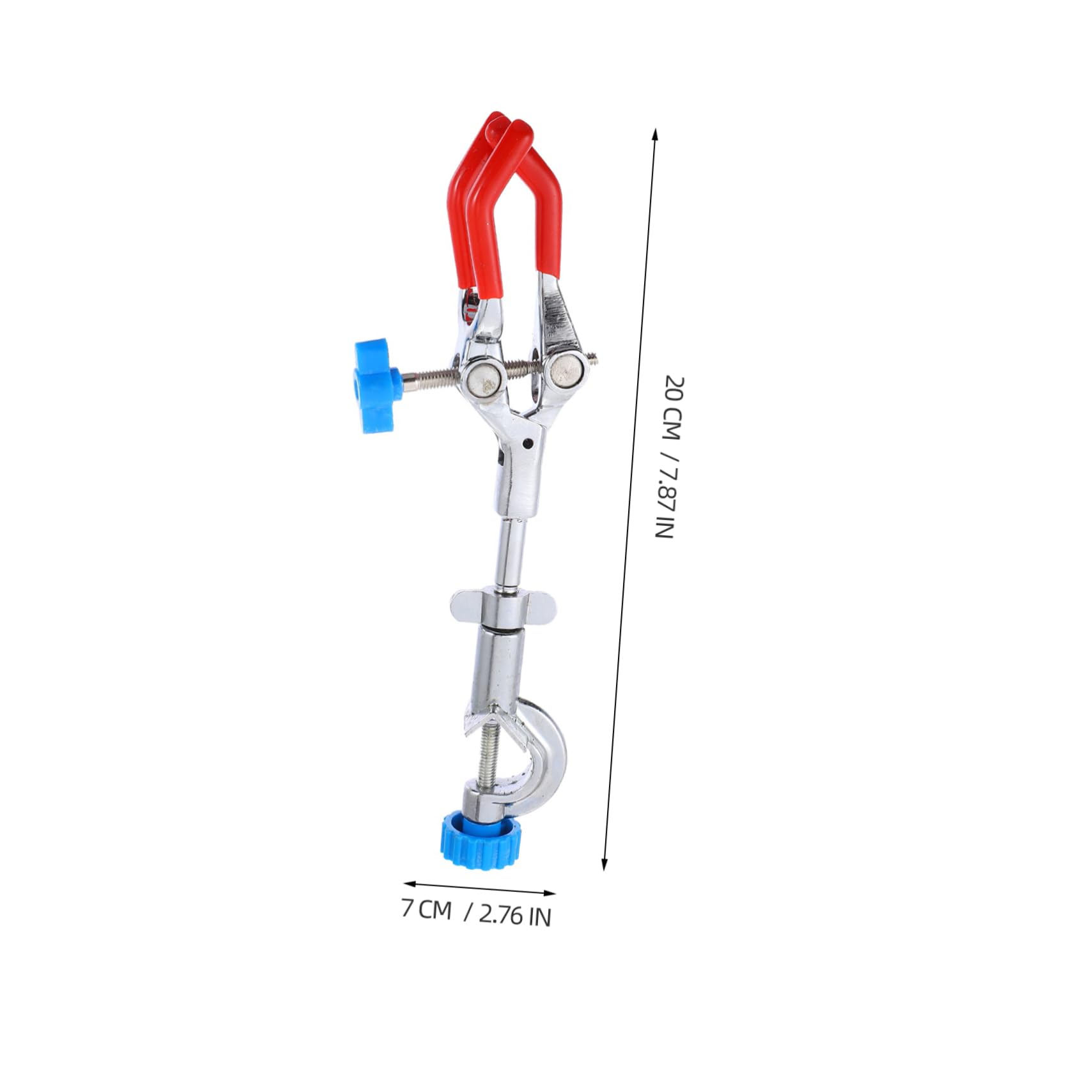 TOPBATHY 4 Pezzi Pinza da Laboratorio Fessure con Base Fissabile Clip Resistente Alla Corrosione per Sperimentali per Condensatore e Attrezzature