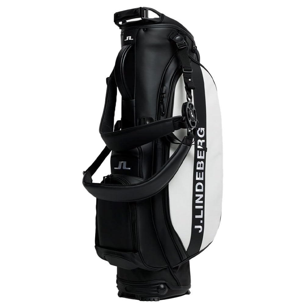 J.Lindeberg Men's Player Stand Bag - White