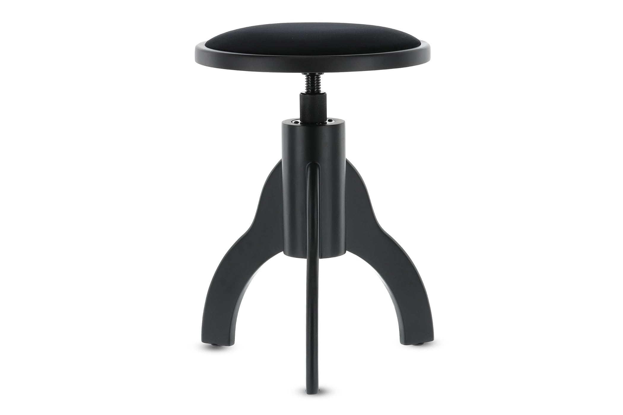 GEWA Silla de Piano, Negro Mate, Asiento Redondo 35 cm