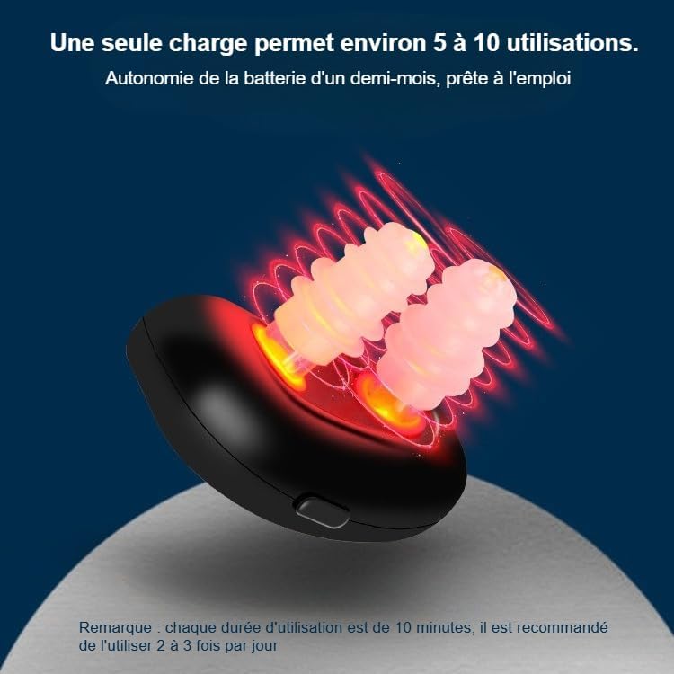 Sinezy Confort La thérapie par lumière rouge-Appareil instrument de thérapie par lumière infrarouge, favorise la respiration naturelle et soulage (2 Noir)
