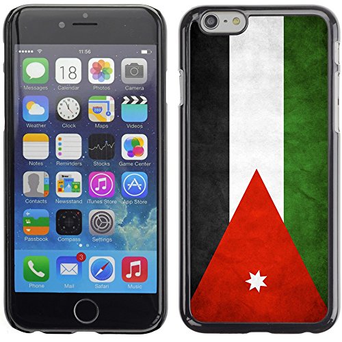 Graphic4You Vintage Jordanian Flag of Jordan Design Rigida Duro Custodia Protettiva Cover per Apple iPhone 6 Plus