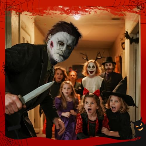 Michael Myers Mask,Halloween Horror Masquerade Cosplay Party Mask,MyersCostume Accessory for Cosplay4