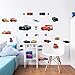 Walltastic Pegatinas de Pared de Cars de Disney, Vinilo, Multicolor, 34 x 1 x 46 cm