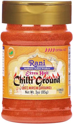 Rani Extra Hot Chilli Powder Indian Spice 16oz (1lb) 454g PET Jar ~ All Natural | Salt-Free | Vegan | No Colors | Gluten Friendly | NON-GMO | Kosher | Indian Origin