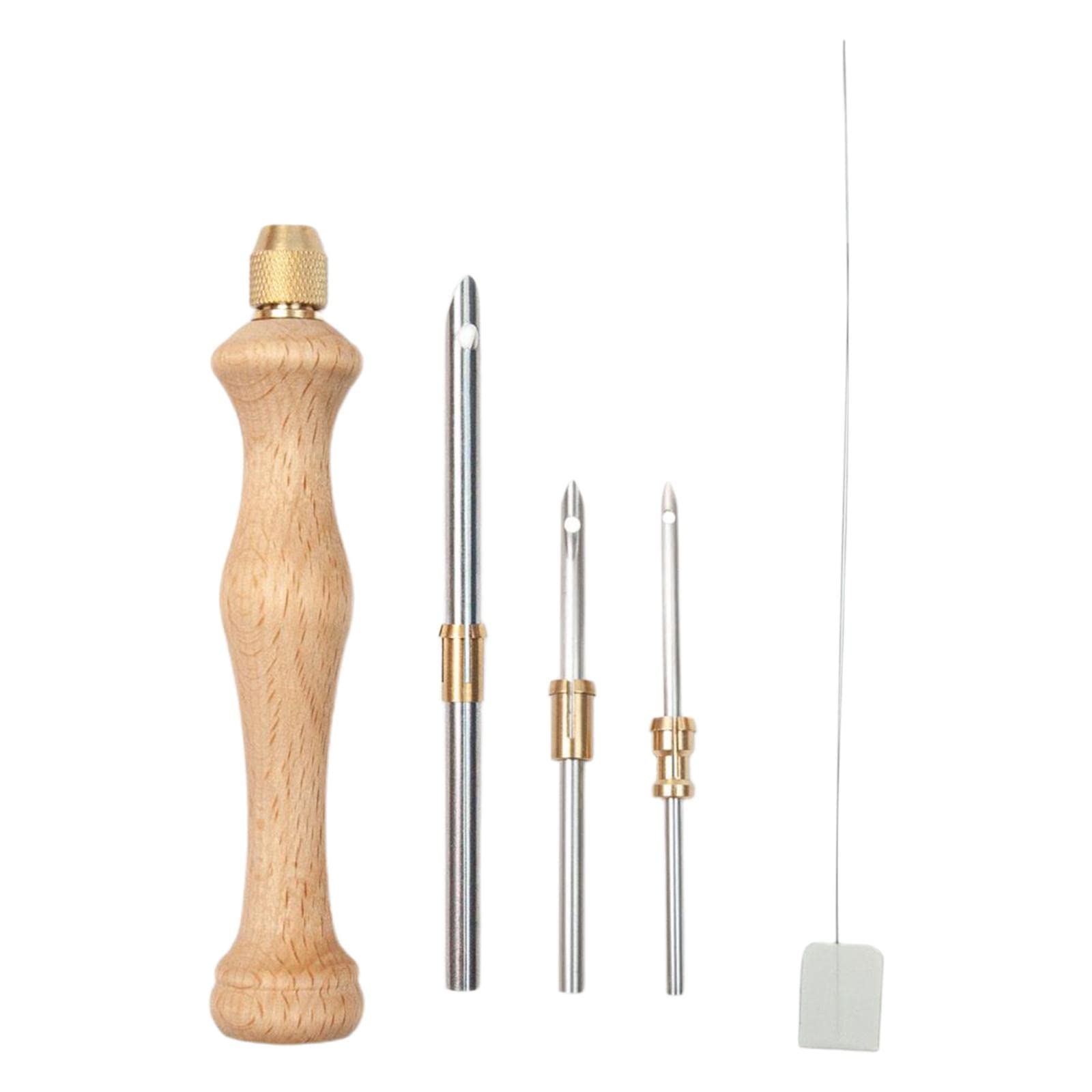Punch Needle Set Adult Needle Threader for 5mm 2.5mm 3.5mm Thread and Yarn