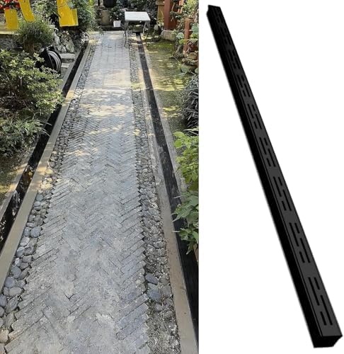 Liniowy odpływ prysznicowy ze stali nierdzewnej z rusztem z cegły wydajny drenaż wody do wewnątrz/na zewnątrz trwały i stylowy design do nowoczesnych łazienek