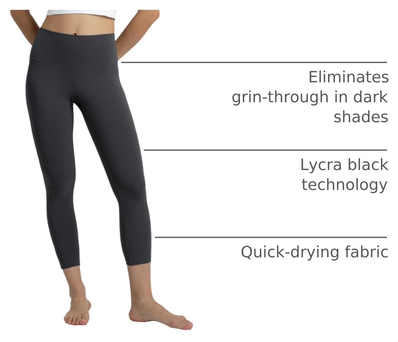Colorfulkoala Dreamlux High Waisted Leggings for Women with 21" Inseam Tummy Control, Buttery Soft Capri Yoga Pants image 4