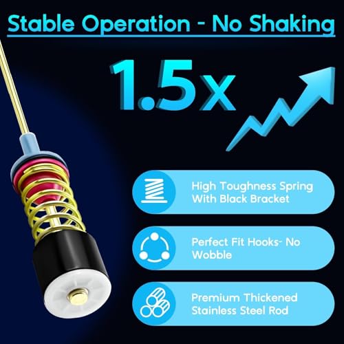 Image of Upgraded Washer Suspension Rods for Samsung WA50R5400AV /US WA50R5400AW /US WA45T3200AW /A4 WA45N3050AW /A4 WA50R5200AW /US WA400PJHDWR /AA Washing Machine, Replace DC97-16350U DC97-16350S DC97-05280W