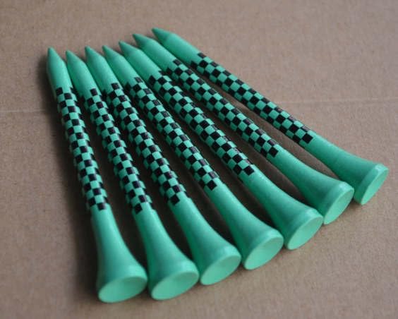 Wooden Golf Tees – Pack of 50 2 – 3/4 inch Bamboo Golf Tees for Professional Use, Training, Competition - Unique Design Unbreakable Golf Tees