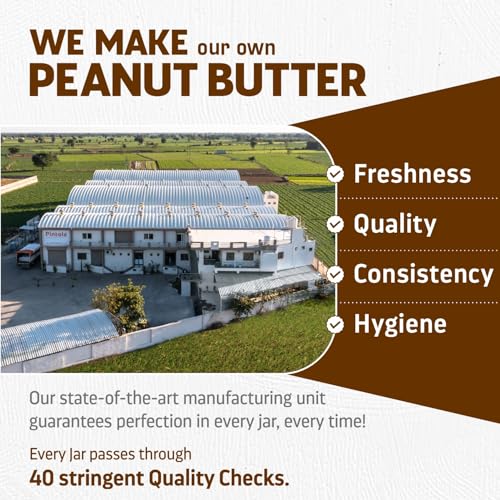 Image of Pintola Dark Chocolate Performance Series Peanut Butter (Creamy) - 510g | Added Plant Protein | 26% Protein | High Protein & Source of Fiber (Pack of 2)