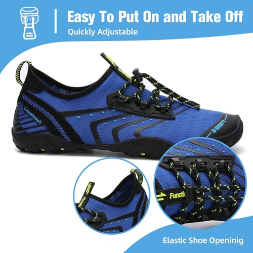 Image of Mishansha Water Shoes for Women Men, Quick-Dry Barefoot Swim Shoes with Drainage Holes, Lightweight Aqua Shoe for Beach Pool River Boating Yoga Walking