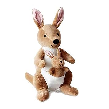 Kangaroo Soft Toy with Baby 30cm Cute Plush Stuffed Animal Soft Toy for Kids Boys Girls Baby Toy Birthday Gift Cuddly Kangaroo Plush Toy Miniso Style Gift Item Home Decor