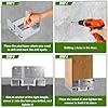 6x6 Post Base for Concrete Heavy Duty Galvanized Post Anchor Base Adjustable Wood Post Bracket Kit with 1 Standoff for Deck Patio/Gazebo/Pergola with Accessories 6Pcs