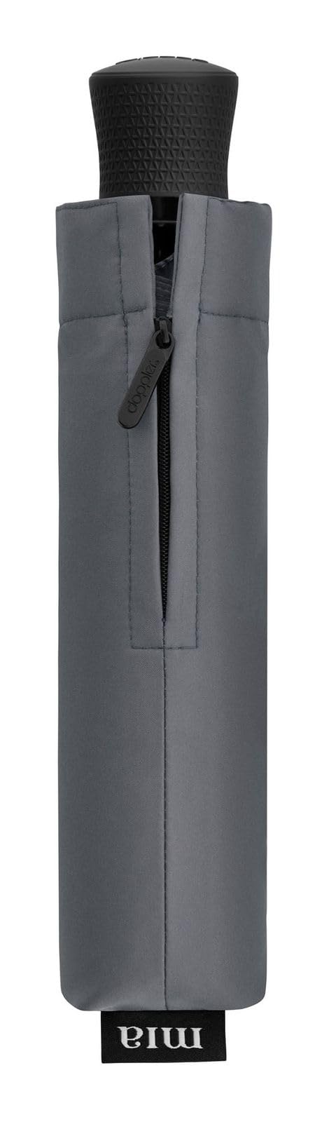 Doppler Mia Insbruck Taschenschirm 23,5 cm, grau, Eine Größe passt allen