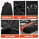 TECTICO Indoor Autoabdeckungen Sedan L4,6-4,85m Elastisch, Atmungsaktiv, Weich, Satin-Stretch-Stoff, Staubschutz, für Garage, Tiefgarage & Ausstellung, Schwarz+Orange