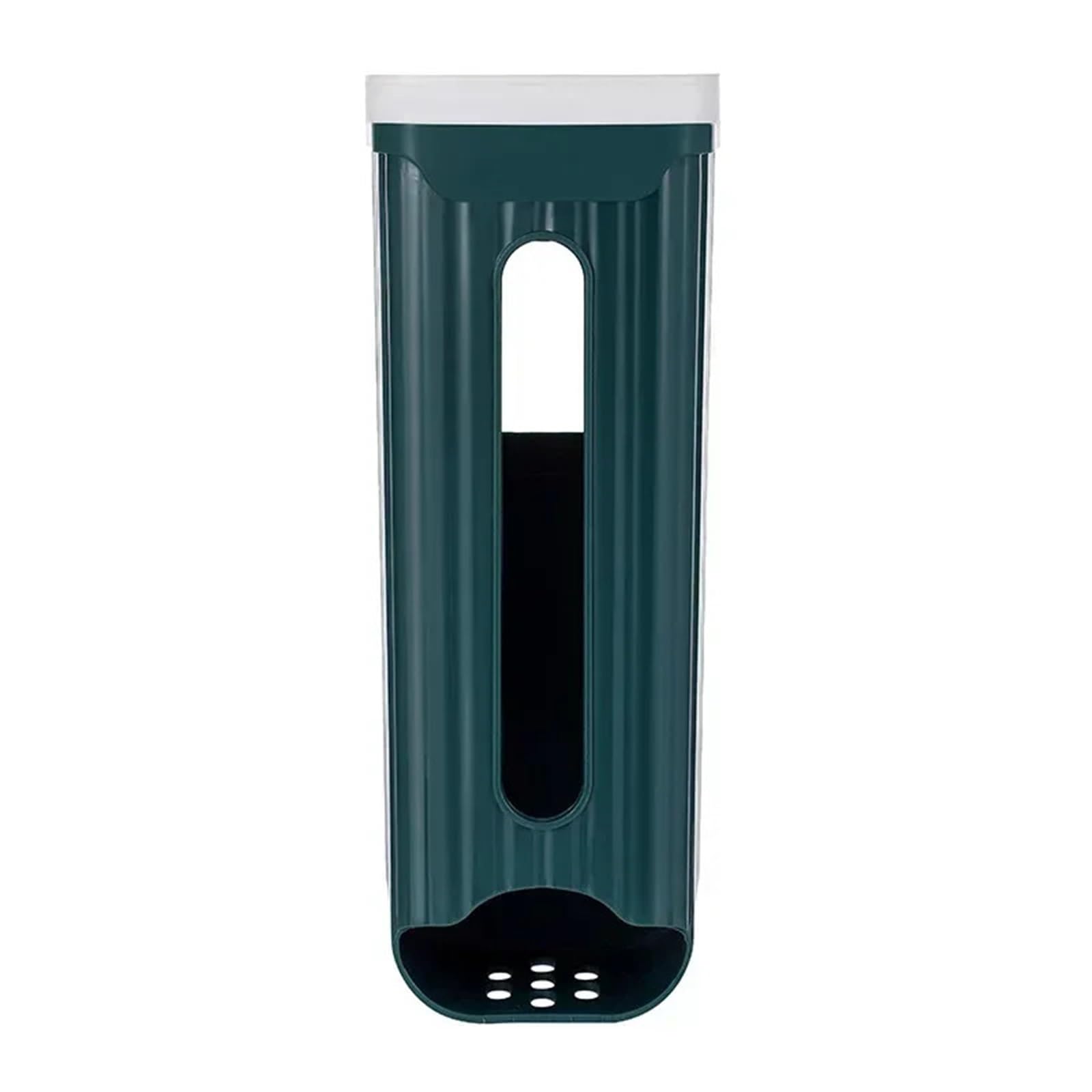 Caja de Bolsas Basura for el hogar, Organizador Cocina, baño, Estante Almacenamiento for Colgar en la Pared, dispensador, Caja, 2 uds para Cocina y Baño(Green)