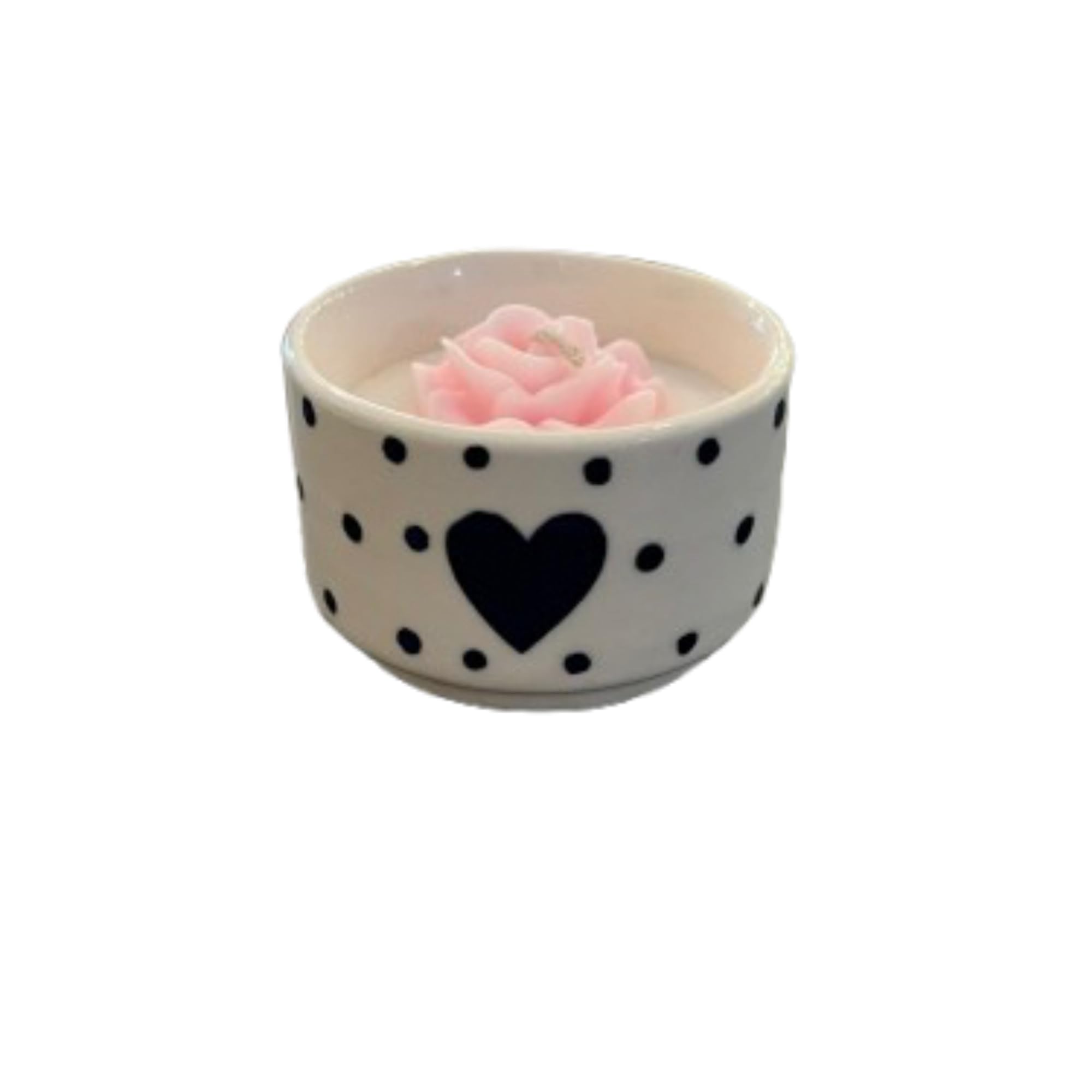 Soy Wax Scented Candle, Classic Rose Scent, Blue, in Reusable Ceramic Heart Jar, 140g, 10-12 Hour Burn Time (Blue)-picture-14