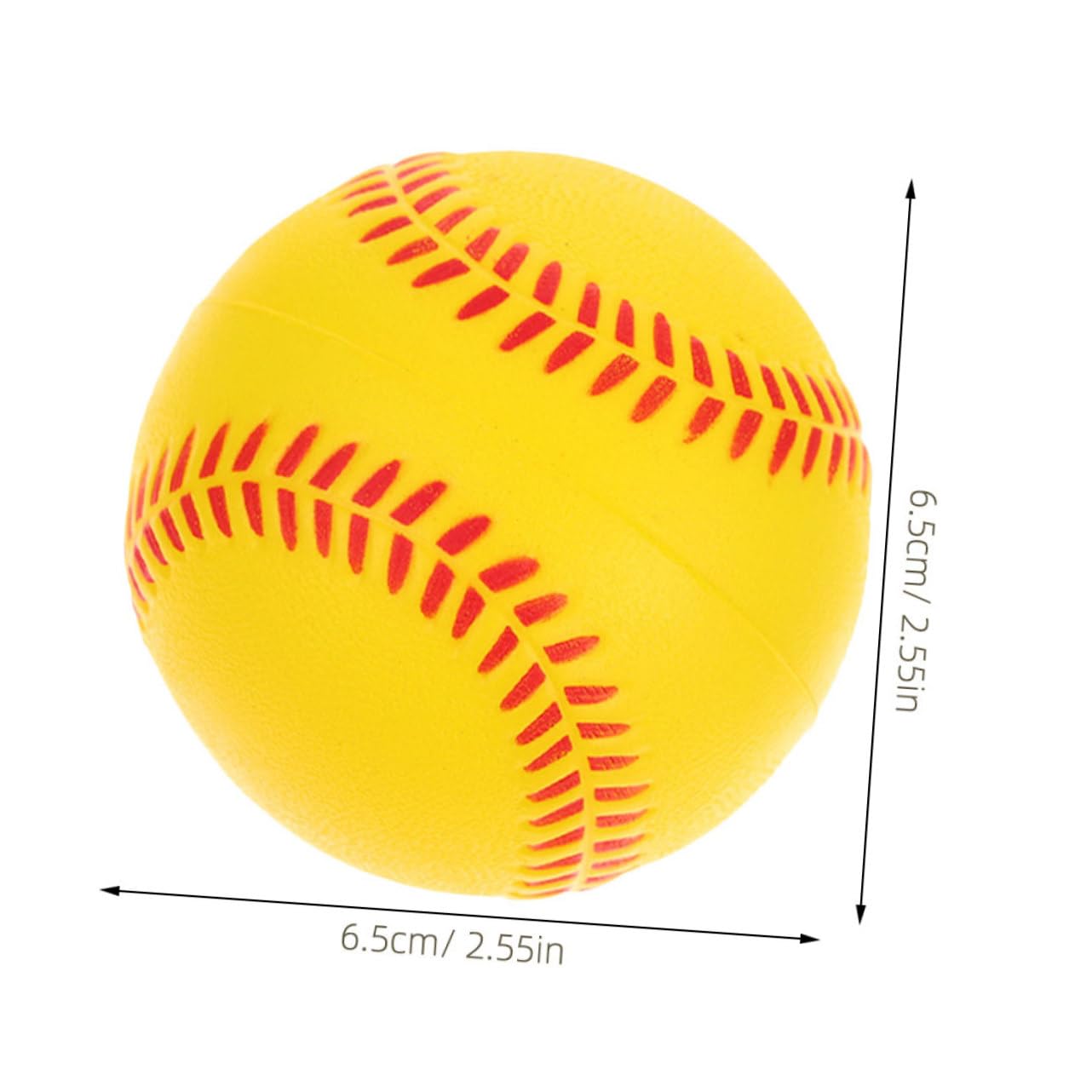 OSOLADY 8Pcs Soft Training Baseballs for Replaceable PU Sponge Practice Balls Use Safe for Beginners and Activities