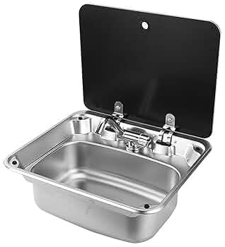 キャンピングカーシンクマミー Amazon.co.jp: 小型 RV用シンク ステンレスシンク 折りたたみ式