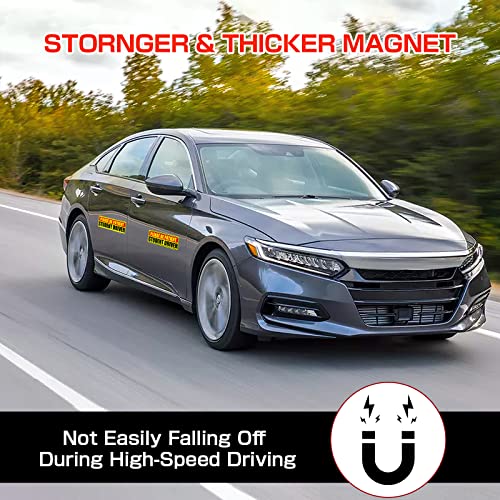 Botocar Student Driver Sticker Magnet For Car, Please Be Patient Student Driver Magnet, Magnetic New Driver Magnet For Car, New Drivers Vehicle Safety Sign, Yellow Large Bold Text 10 X 3.5 Inch #TOP2