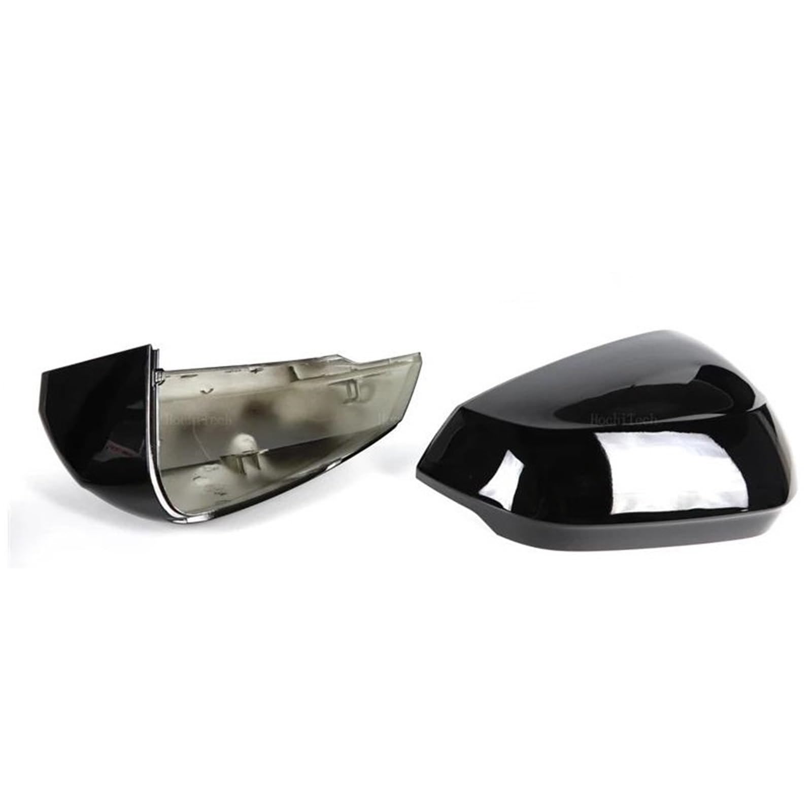 Carcasa 2 Carcasas Exteriores Para Retrovisores De Coche Para Q2, Q3, F3 (2017-2021) Carcasa De Repuesto Para Retrovisor Lateral En Negro Brillante Cubierta del retrovisor
