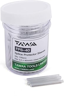 KPS-40 Fiber Optical Fusion Splicer Fiber Protection Sleeve 40mm 100pcs Heat Shrink Tube in One Box