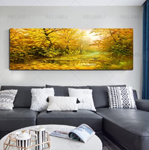 Impression sur toile grand format paysage de forêt sans cadre