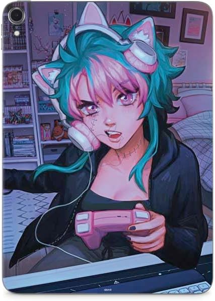 Skinit Decal Tablet Skin Compatible with iPad Pro 11in (2020) - Officially Licensed Anime Catgirl Gamer Nerd by Ivy Dolamore Design