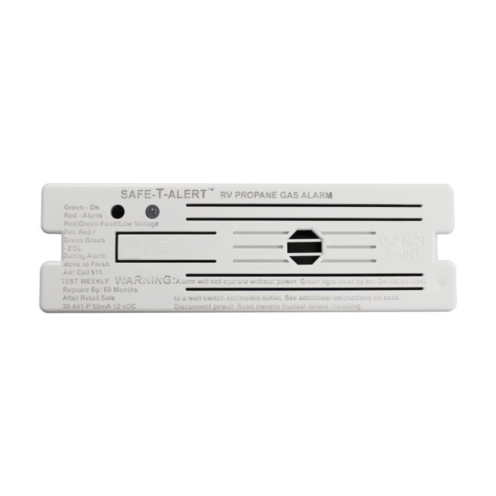 30 Series Classic LP Gas Alarm - Propane Alarm - Surface Mount, White - 30-441-P-WT