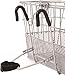 Retrospec Bicycles Detachable Steel Half-Mesh Apollo Bike Basket with Handles, Silver