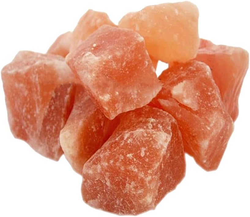 HSD 100% Authentic Pure Natural Glow Pink Himalayan Salt Crystal Rocks & Chunks - Food Grade Lick Stones Bath Salt Spa Inhaler Therapy (1 Kg)