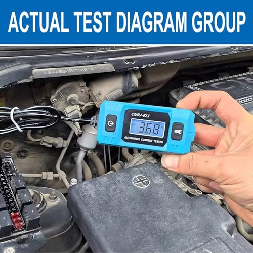 Probador de Relés Coche con pantalla LCD de precisión y luz delantera para fusibles 48V 3