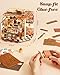 Rolife DIY Miniature House Kit Henry's Chocolate Shop 1:18 Scale Dollhouse Diorama, Tiny House Building Kit Crafts for Adults Home Decor Gift for Adults Him Her