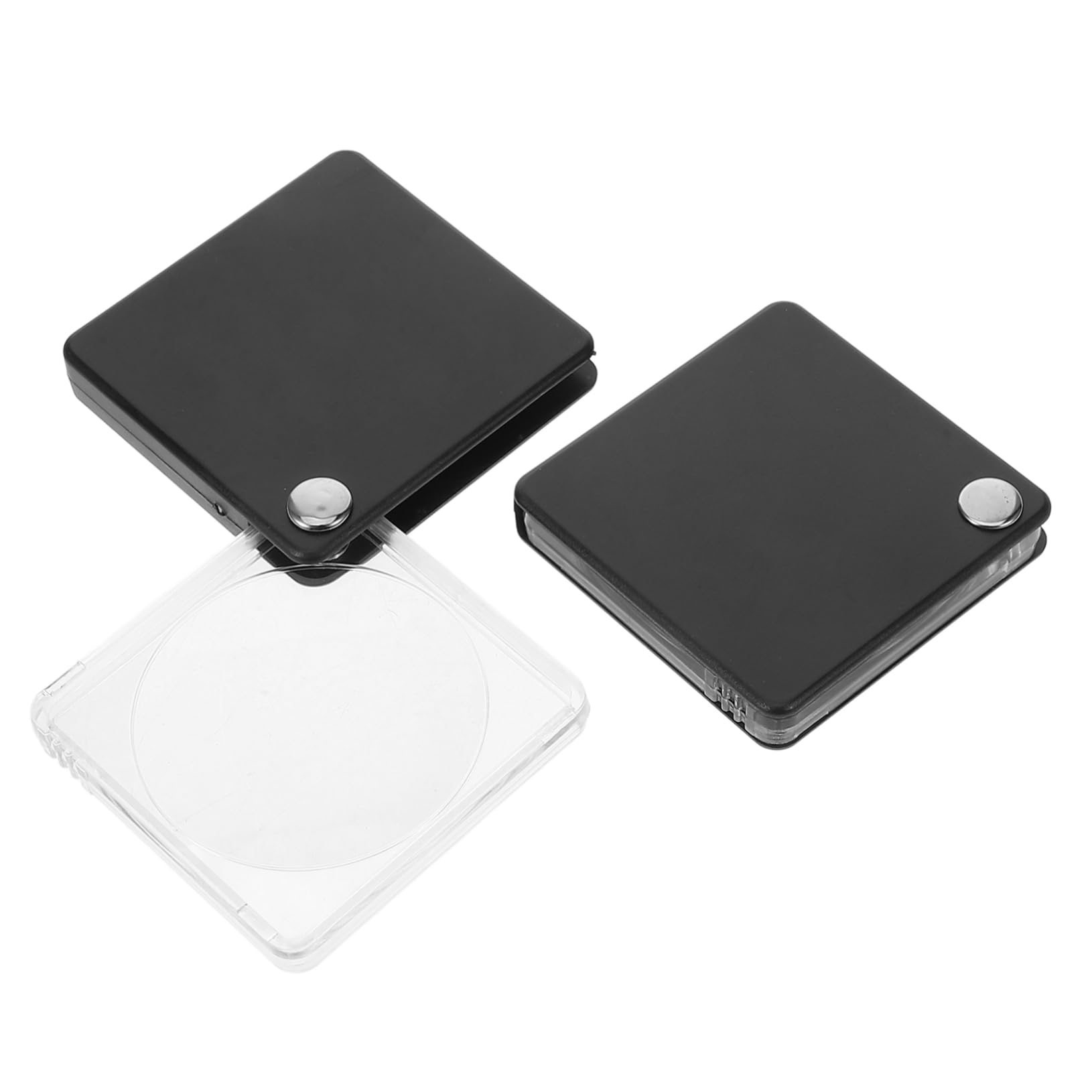 Beavorty 4sets Folding Magnifying Glasses Square Magnifier Jewelry Explore Magnifier Outdoor Magnifying Lens Watch Small 2pcs*4