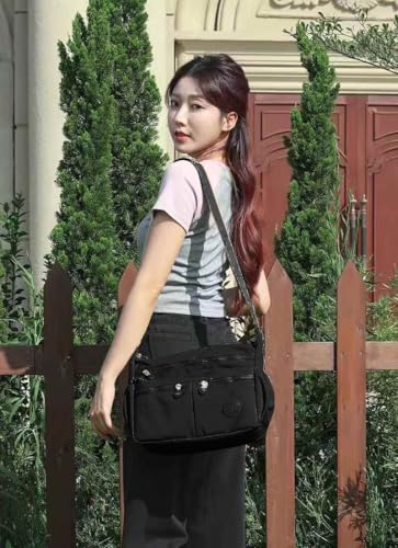 Image of MOCA Womens Waterproof Nylon Crossbody Sling Bag for Women - Lightweight, Durable, Stylish Shoulder Bag for Teens, Women Office, Travel & Everyday Use