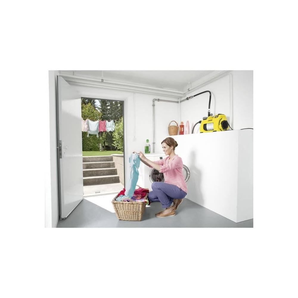 Kärcher 16453660 Pompe 2 en 1, 1000 W, Jaune/noir