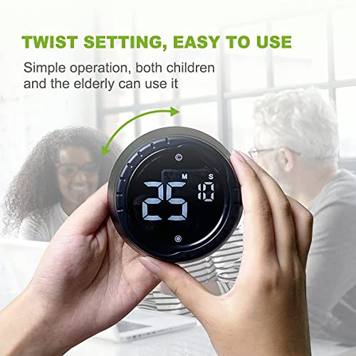 Compte à rebours numérique LCD avec aimant pour alarme de cuisson - 3