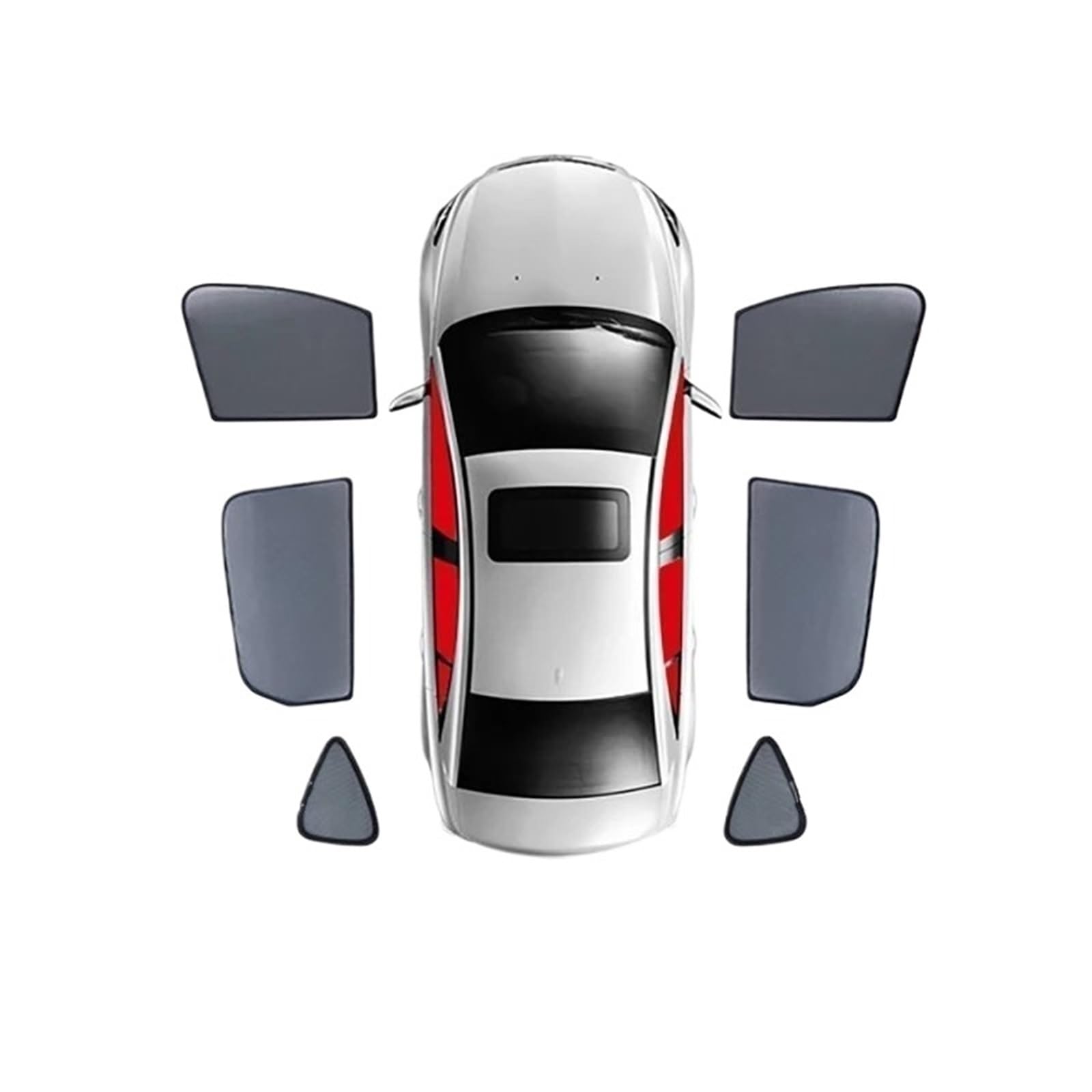 Parasol de ventana de coche para Mitsubishi Pajero que reduce el calor interior set 6P 8