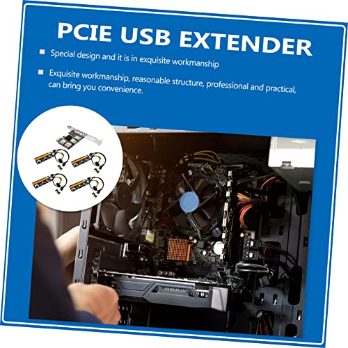 Tarjeta de expansión PCI-E Riser Holibanna con conector pin de alimentación para suministro de computadora 6